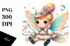 Polka-Dancing Baby Fairy PNG Product Image 1
