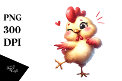Silly Chicken with Dramatic Sass PNG Product Image 1