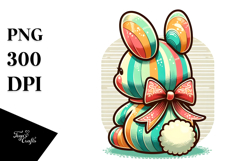 Colorful Retro Bunny PNG Product Image 1