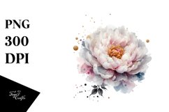 Watercolor Peonies Made of -Like Material Product Image 3