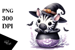Fun Baby Zebra Halloween PNG Product Image 1
