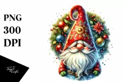 Vibrant Christmas Gnome PNG Product Image 1