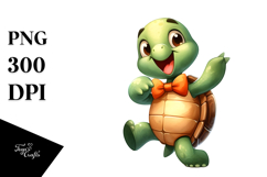 Silly Cartoon Turtle, High-Res PNG Product Image 1