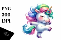 Dancing Baby Unicorn Funny PNG Product Image 1