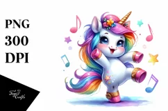 Dancing Baby Unicorn Funny PNG Product Image 3