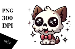 Animal Skull with Bow Tie, Transparent PNG Product Image 1