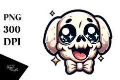 Animal Skull with Bow Tie, Transparent PNG Product Image 1