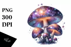 Detailed Shiny Mystical Mushroom PNG Product Image 1