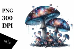 Detailed Shiny Mystical Mushroom PNG Product Image 3