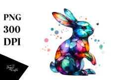 Colorful Bunny Made of PNG Product Image 1