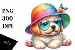 Colorful Baby Puppy | Clipart Product Image 1
