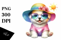 Colorful Baby Puppy | Clipart Product Image 1