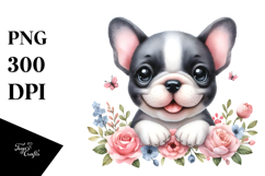 Cute Happy French Bulldog with Big Eyes PNG Product Image 1