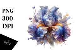 Shiny Iris | Sublimation | Clipart Product Image 3