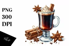 Watercolor Hot Buttered Rum Clipart Product Image 3