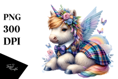 Scottish Highland Unicorn PNG Product Image 1