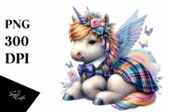 Scottish Highland Unicorn PNG Product Image 1