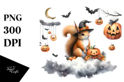 Squirrel in Halloween Costume, Transparent PNG Product Image 1