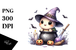Fun Baby Turtle Halloween PNG Product Image 1