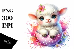Colorful Baby Lamb in Pocket | Clipart Product Image 1