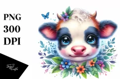 Cute Baby Cow Cub | Sublimation | Clipart Product Image 3