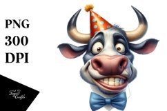 Contempt Bull Watercolor Clipart Product Image 3