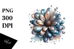 Abstract Glossy Daisy | Clipart Product Image 3