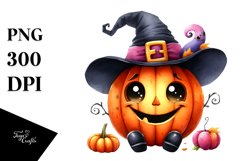 Funny Halloween Pumpkin Clipart Sublimation Product Image 1