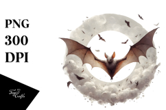 Digital Painting of Bat, Transparent PNG Product Image 1