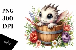 Cute Baby Dragon PNG Product Image 1