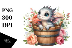 Cute Baby Dragon PNG Product Image 1