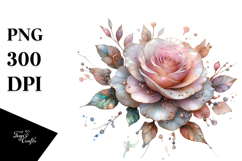 Rose Made of Material PNG Product Image 1