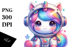 Cosmic Baby Unicorn PNG Product Image 1