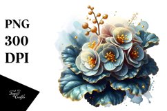 Detailed Glossy Begonia | Clipart Product Image 3