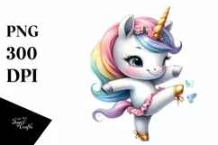 Baby Unicorn Dancing | Sublimation | Clipart Product Image 3