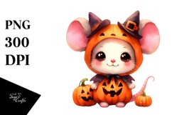 Simple Vibrant Baby Mouse Halloween Clipart Product Image 3