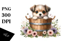 Cute Baby Dog PNG Product Image 1