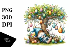 Easter Bunny Clipart |T-shirt, Mug PNG Product Image 1
