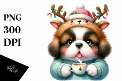 Saint Bernard in Winter, Transparent PNG Product Image 1