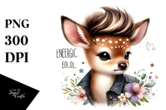 Energetic Baby Deer PNG Product Image 1