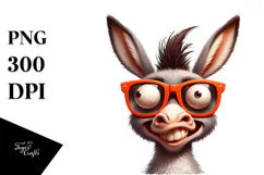 Goofy Cartoon Donkey PNG Product Image 1
