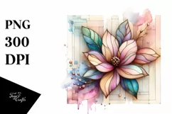 Wooden Stained Watercolor Splash PNG Product Image 3