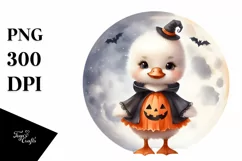 Cute Baby Swan Dressed for Halloween PNG Product Image 3