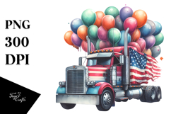 Vintage Semi Truck with Balloons, 20 oz Tumbler Product Image 1