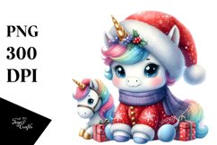Cute Baby Unicorn | Christmas Clipart Product Image 3