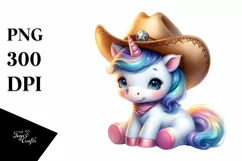 Cute Baby Unicorn Cowboy Hat Balloons Product Image 3