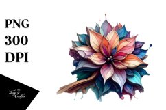 Wooden Stained Petunia PNG Product Image 3