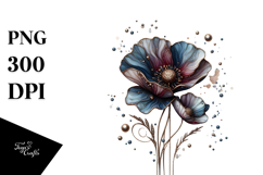 Abstract Glossy Poppy, Transparent PNG Product Image 1