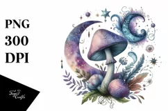 Mystical Mushroom | Celestial | Magic Mushrooms PNG |Tarot Product Image 8