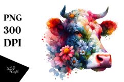 Vibrant Cow Abstract Clipart Product Image 3